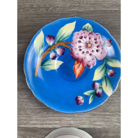 Teacup and Saucer Blue and White Floral Made in Occupied Japan - Picture 4 of 8